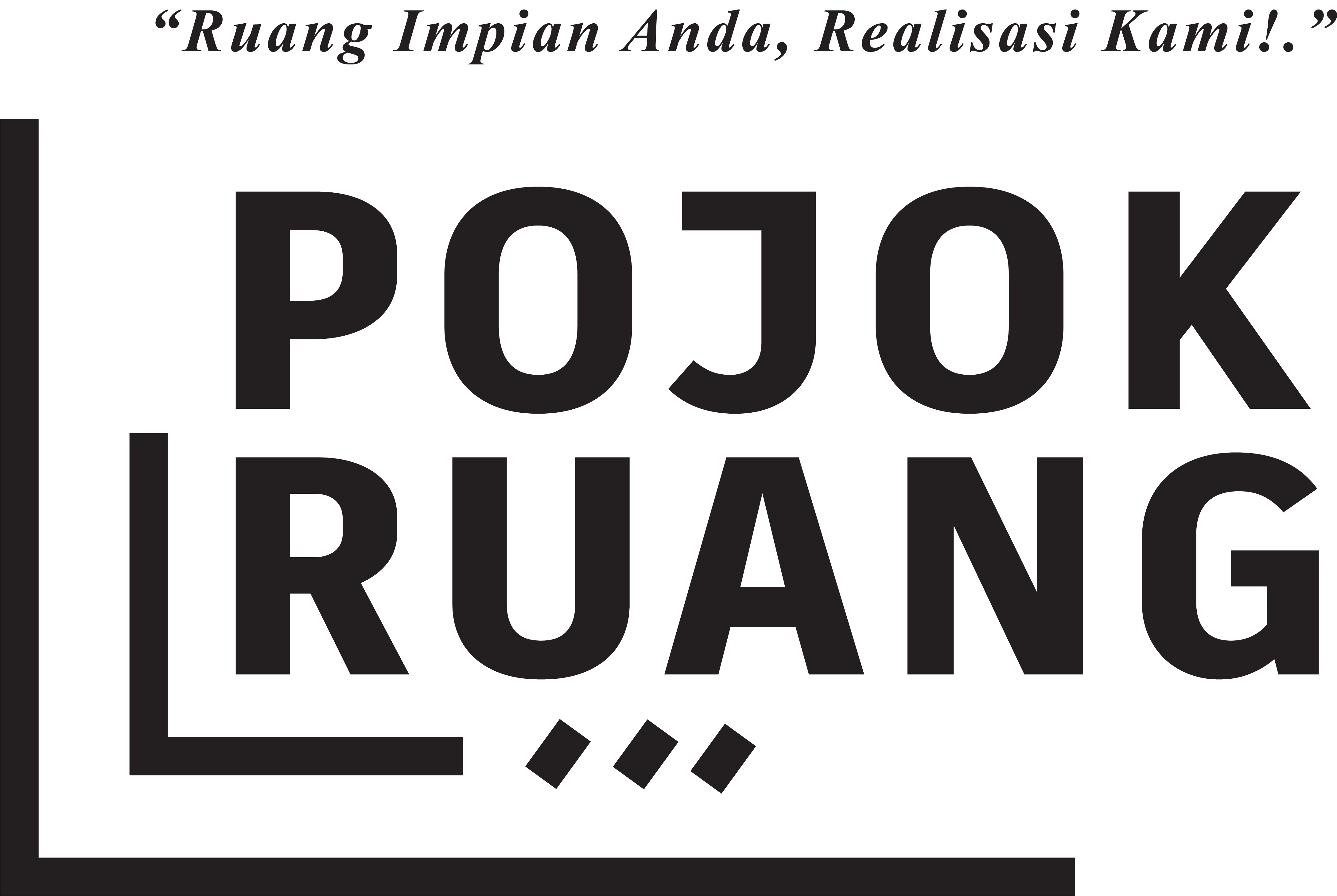 POJOK RUANG - BLACK LOGO